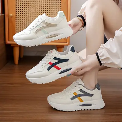 Women's White Grey Retro Training Shoes 2025