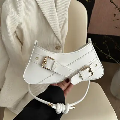 White Crossbody Bag for Women 2025 Elegant Shoulder Bag