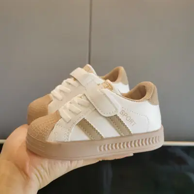 Spring and Autumn Baby Toddler Shoes Children's Kindergarten White Shoes Baby Shoes Children's Board Shoes Boys and Girls Sports