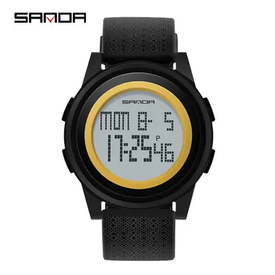 SANDA Multi-Color Digital Watch with LED Light