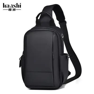 Men's Black Casual Crossbody Bag Lightweight Travel