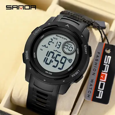 Sanda Multifunctional Waterproof Sports Watch for Men Women