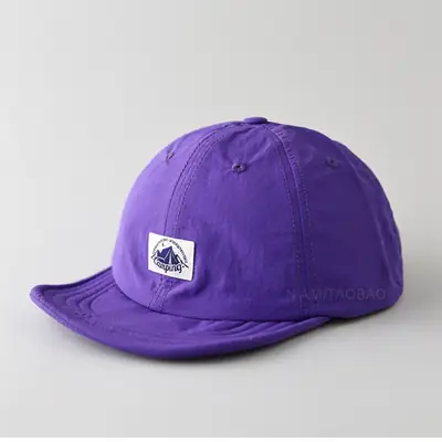 Blue Men's Beige Black Patch Cap Outdoor Mountaineering