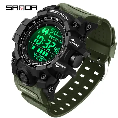 Men's Outdoor Sports Watch Waterproof Luminous Black
