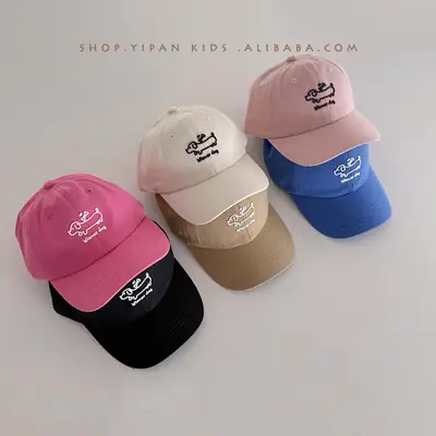 Pink Baseball Cap for Boys Girls 2025 Spring Autumn