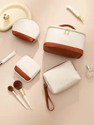 2025 PU Cosmetic Bag Women High-end Travel Storage Brush