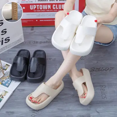 Women Black Flat Slippers Summer Wear