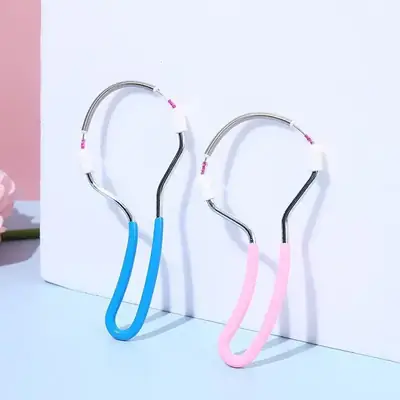 Face Hair Removal Brushes Blue Pink