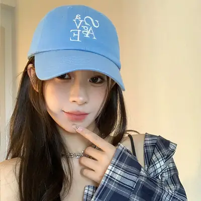 Blue Letter Embroidered Baseball Cap for Kids