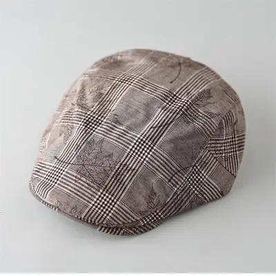 Men's Maple Leaf Plaid Progressive Cap Hat
