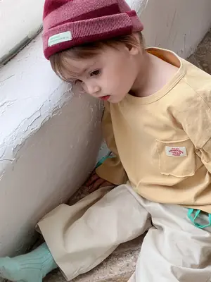 Boys' Kids T-Shirt Set Spring 2026 Korean Style