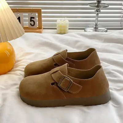 Women's Birkenneth Slip-On Shoes Brown All-Match