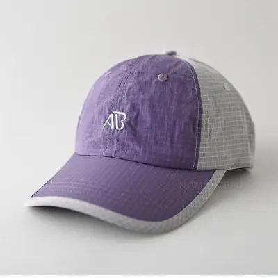 Men Green Baseball Cap with Logo, Quick-Drying, Summer Wear