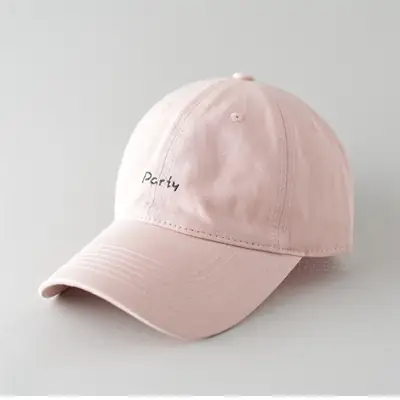 Black Embroidered Baseball Cap for Men Women Casual Sunshade