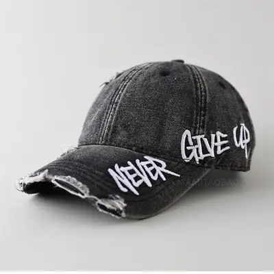 Men Women Couple Never Give Up Baseball Cap