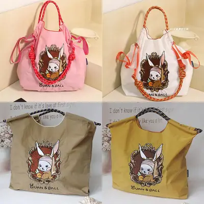 New Niche Cartoon Beauty Rabbit Shoulder Crossbody Bag Large Capacity for Women