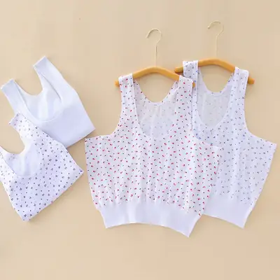 Middle-aged and old pure cotton women's vest summer loose thin underwear undershirt hurdle sports old lady vest base
