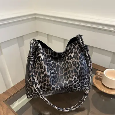 Women Leopard Print Crossbody Bag Large Capacity 2025