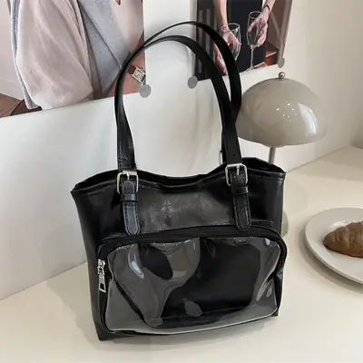 Black Japanese Painful Tote Bag 2025 for Women