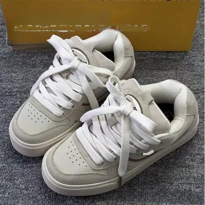 Vintage Suede Low Top Sneakers 2025 Spring New