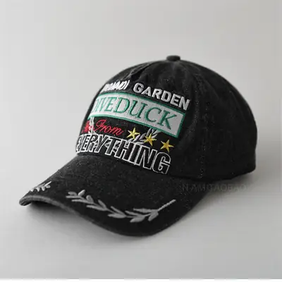 American Street Retro Baseball Cap Men Women Cool Embroidered