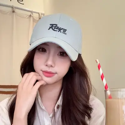 Women Light Purple Ray's Logo Cap Spring Summer