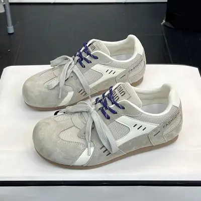 Women's Grey Mesh Training Shoes 2025 Spring