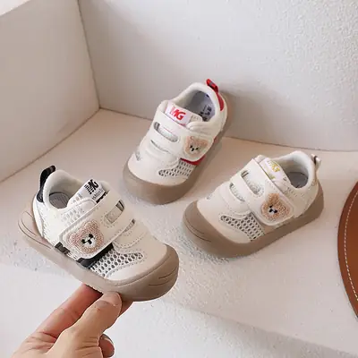 Baby Toddler Shoes Soft Sole Children's Sports Hollow Mesh Breathable Shoes Baby Shoes Boys Running Shoes Girls Shoes