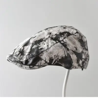 Vintage Tie-Dye Sunshade Cap Brown Men Women