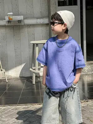 Boys Denim Shorts Korean Style 2025 Summer Wear
