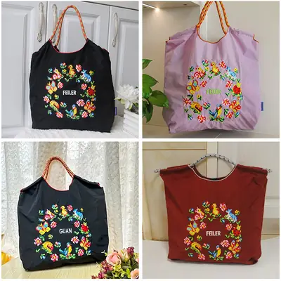 2025 Embroidered Floral Crossbody Bags Set of 4