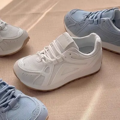 Women's Light Blue Retro Training Shoes 2025