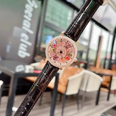 Women's Cross-border Tide Watch with Rhinestone Dial