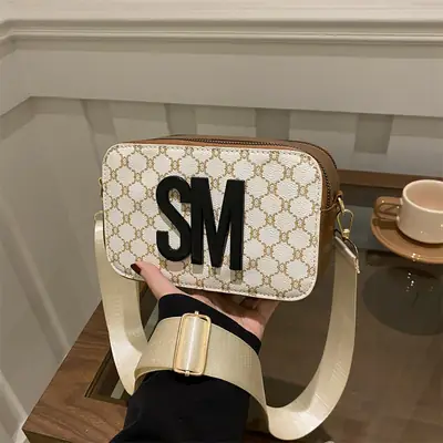 Spring Simple Women's Letter Print Crossbody Bag