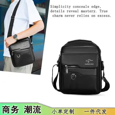 Kangaroo Genuine Leather Crossbody Bag for Men