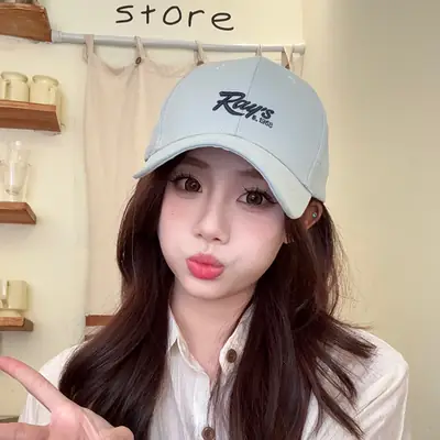 Women's Light Gray Baseball Cap with Wide Brim 2025