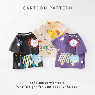 Boys Cotton T-Shirt Summer 2025 New