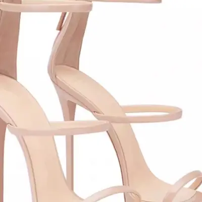 Nude Clear High Heel Sandals for Women