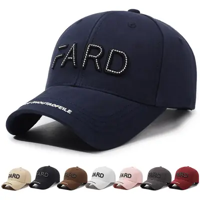 Men Pink FARD Embroidered Cap