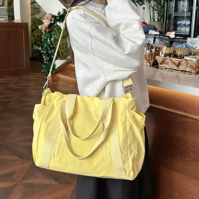 Yellow Crossbody Tote Bag for Women Casual Shoulder Crossbody