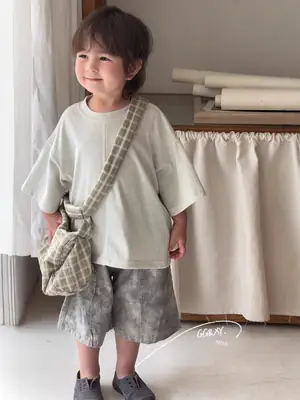 Boys Two-Piece Summer Set Thin Korean Style Shorts T-Shirt