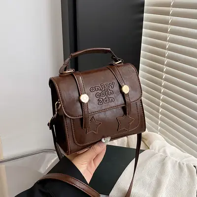 Retro Crossbody Bag Women 2025 Summer Leather