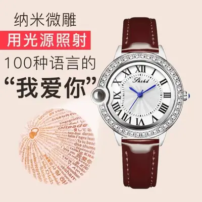 Nanome Micro Print Watch for Women with 100 Languages