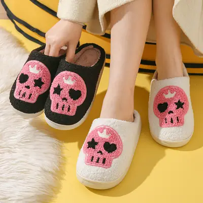 Halloween Pumpkin Slippers Warm Toe-Toe Velvet Home