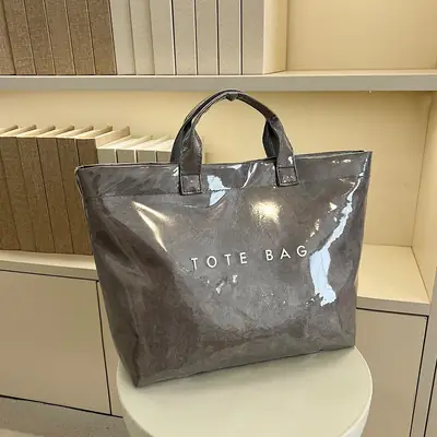 Transparent Waterproof Jelly Bag for Work Commute