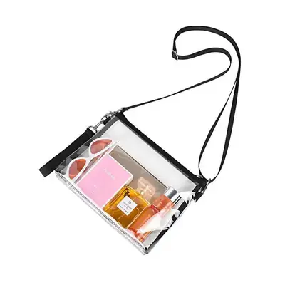 Transparent Crossbody Bag with Long Strap