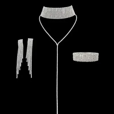Luxury Crystal Crossbody Earrings for Women
