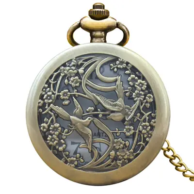 Vintage Phoenix Bronze Pocket Watch Hanging Watch