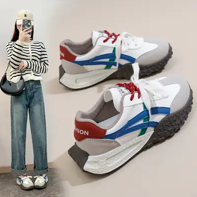 Women's Retro Casual Thick Soled Training Shoes