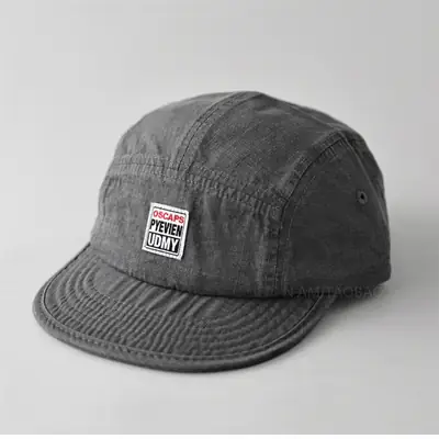 Men's Grey Duck Tongue Cap with Label